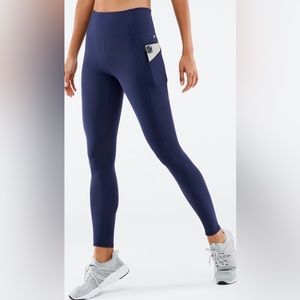 3/$30 Fabletics | Oasis PureLuxe High-Waisted Leggings | Abyss | S